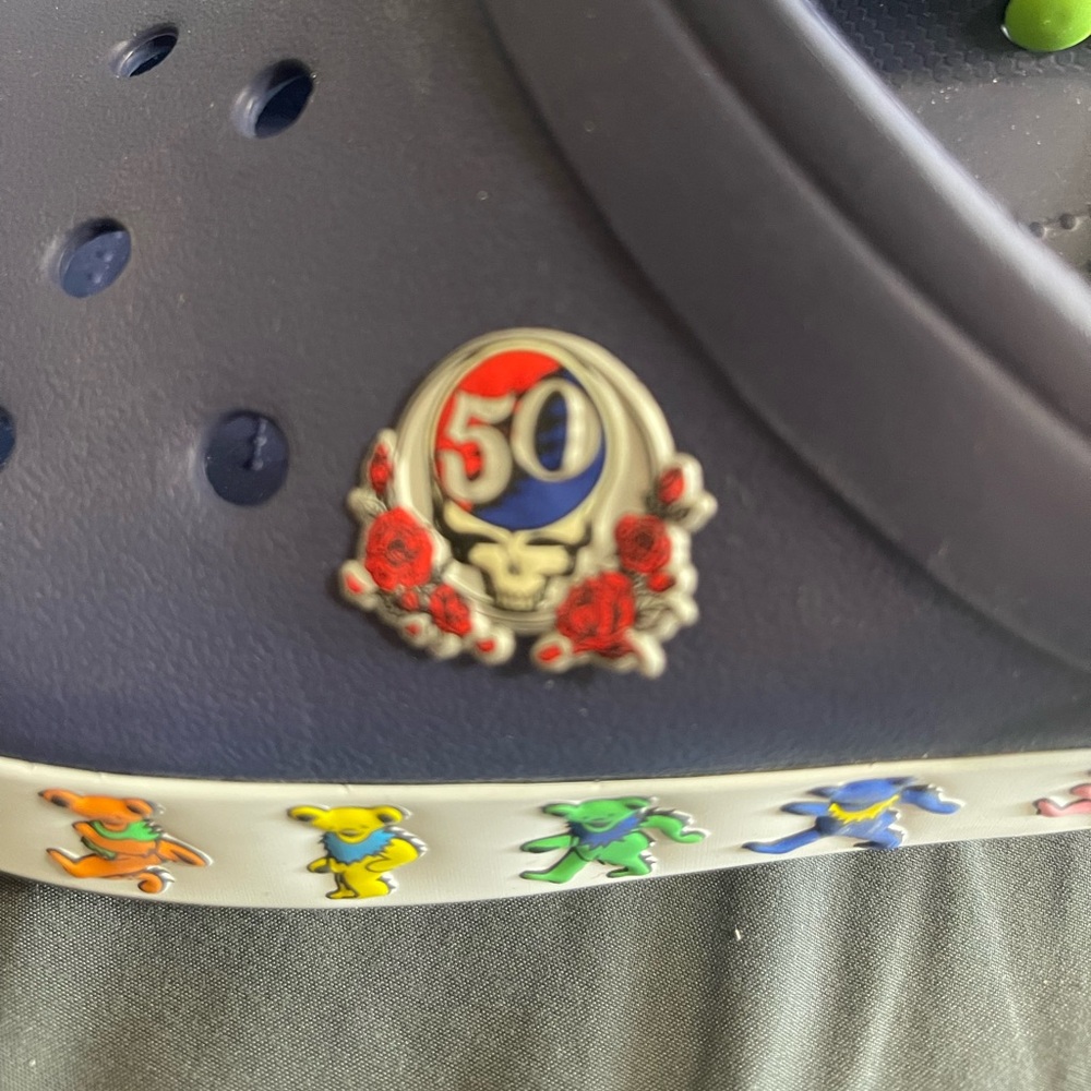 BRAND NEW never worn 50th Anniversary Grateful Dead Crocs.